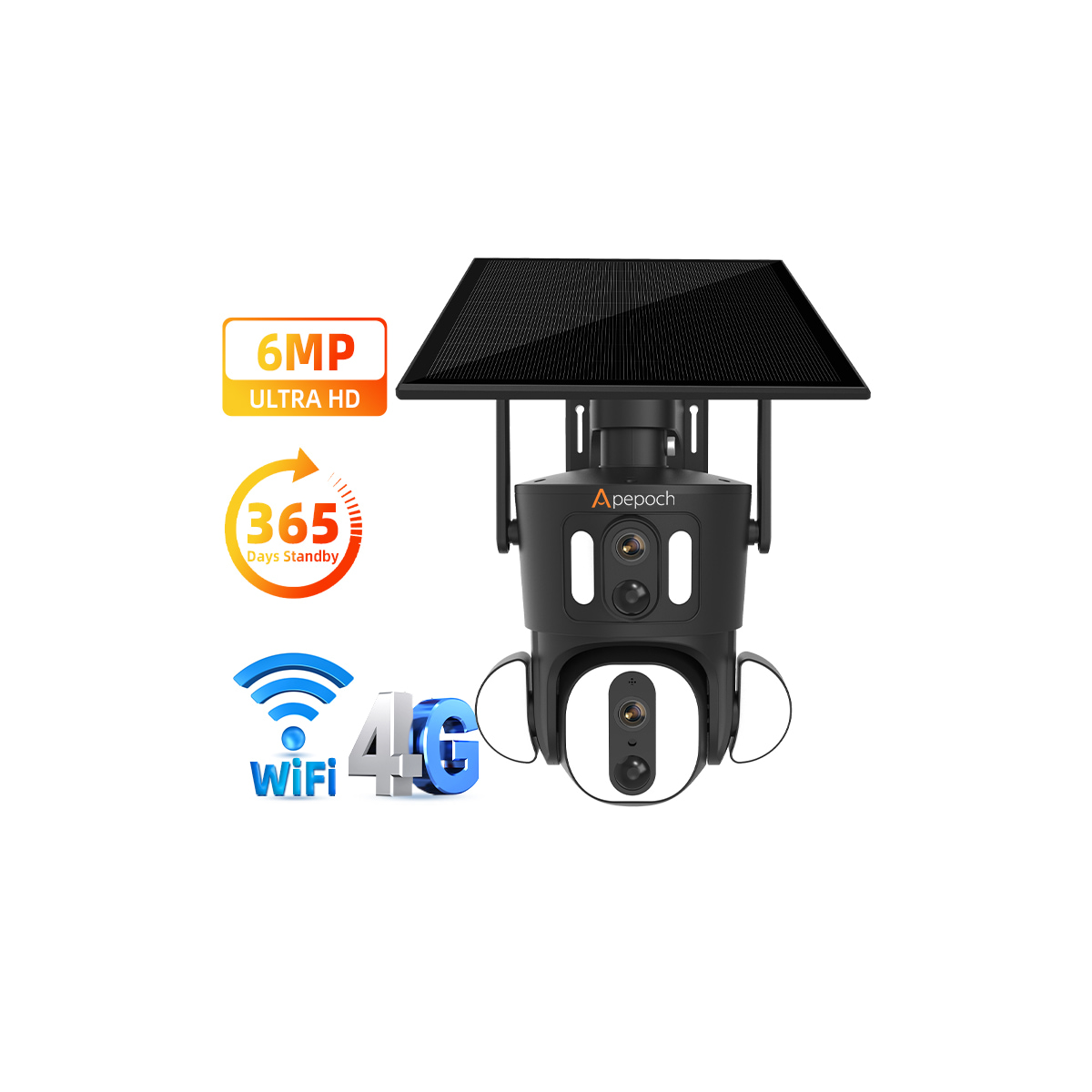 AOP-AD320 Dual-lens Solar 4G Camera