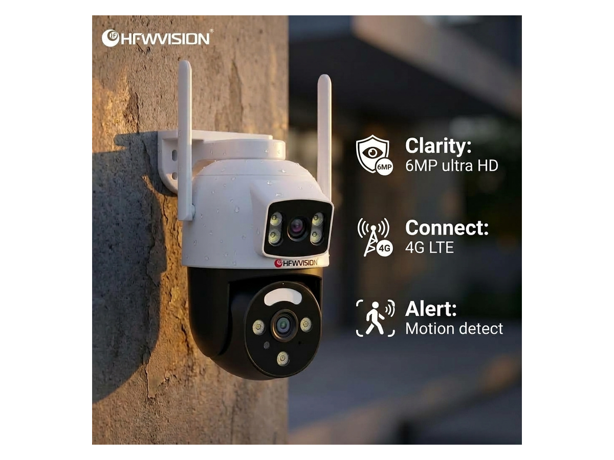 WSV12B Externally Powered Dual-lens 4G Camera