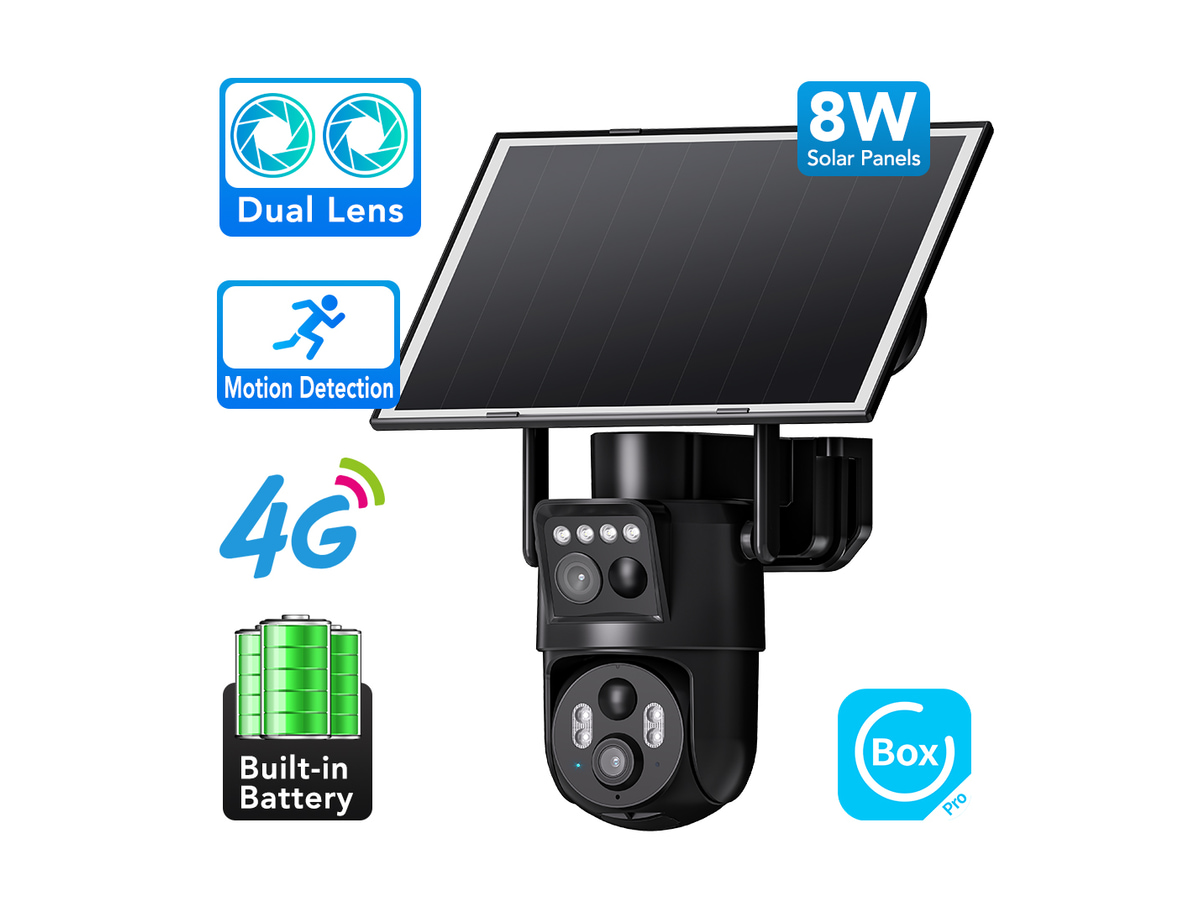TZ-WOA2230 Dual-lens Solar 4G Camera