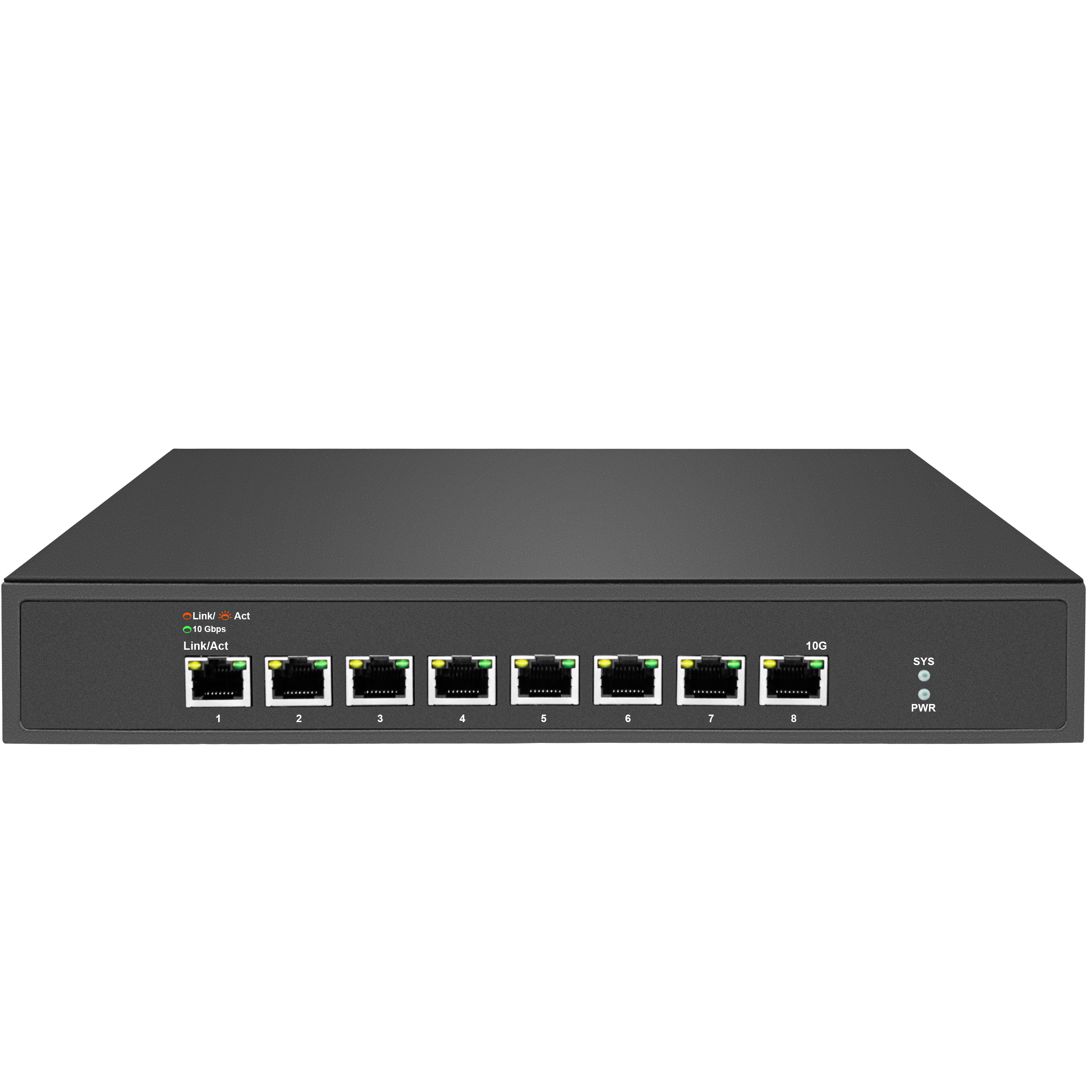 SR-ST1008P 8-Port 10G RJ45 Multi-Gigabit Switch