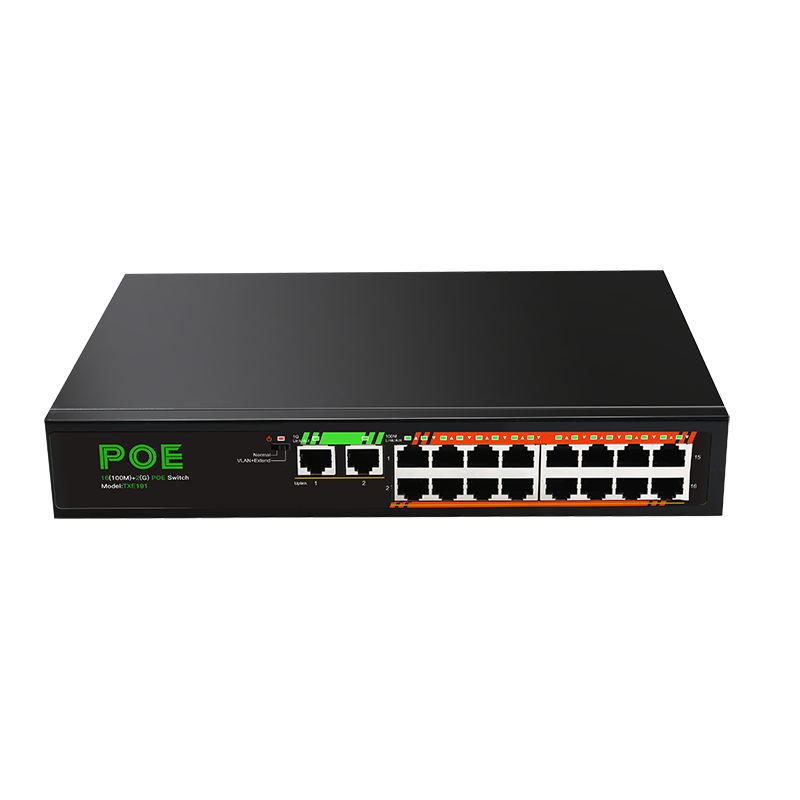 TXE191 16-Port Fast Ethernet PoE Switch