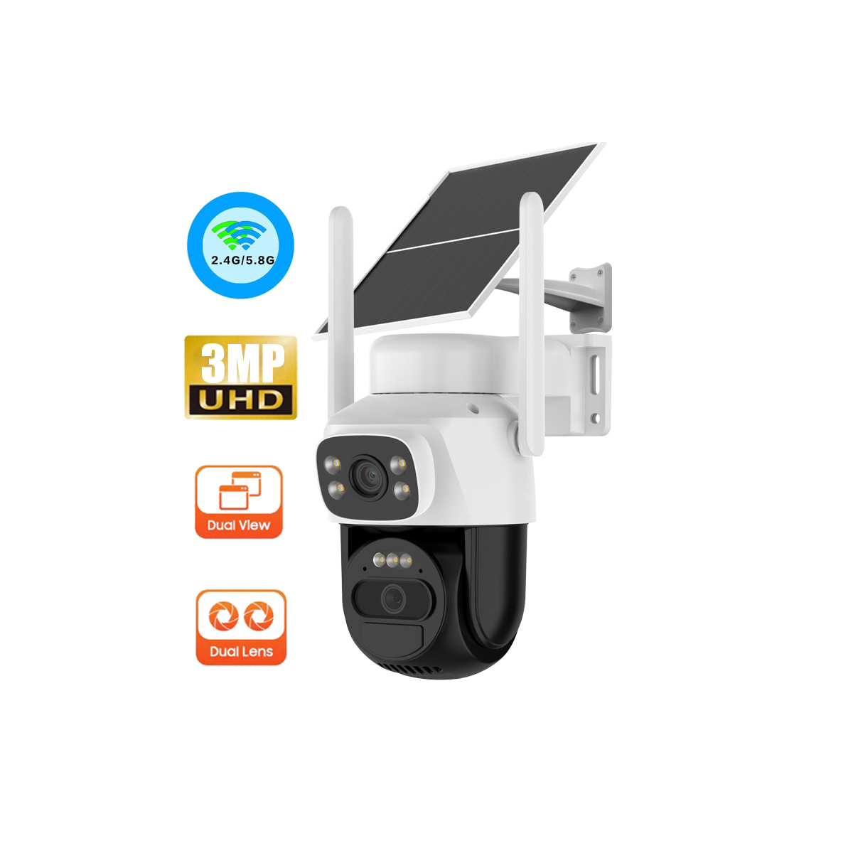 CB622DR Dual-Lens Wi-Fi Camera