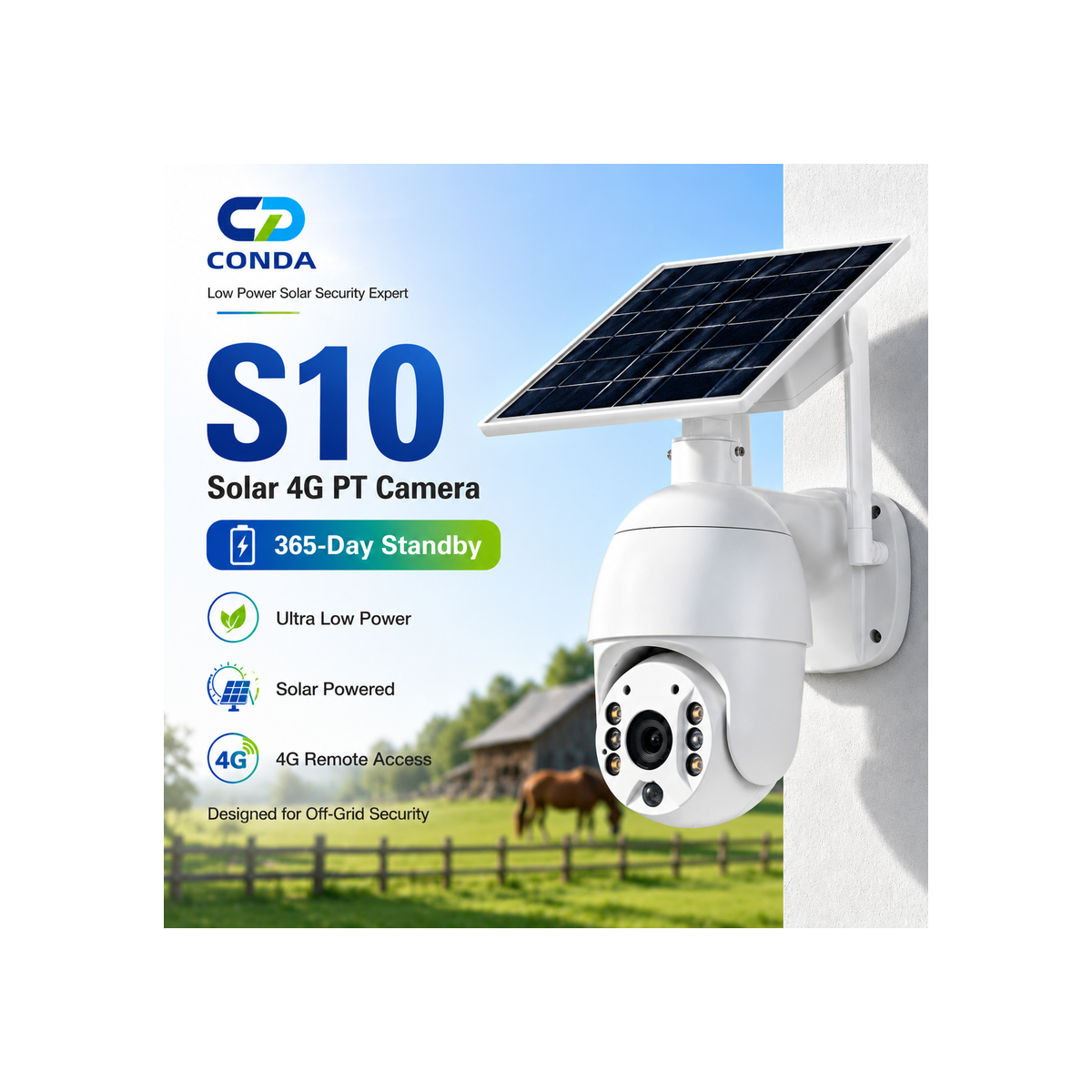 S10 Solar 4G PTZ Camera