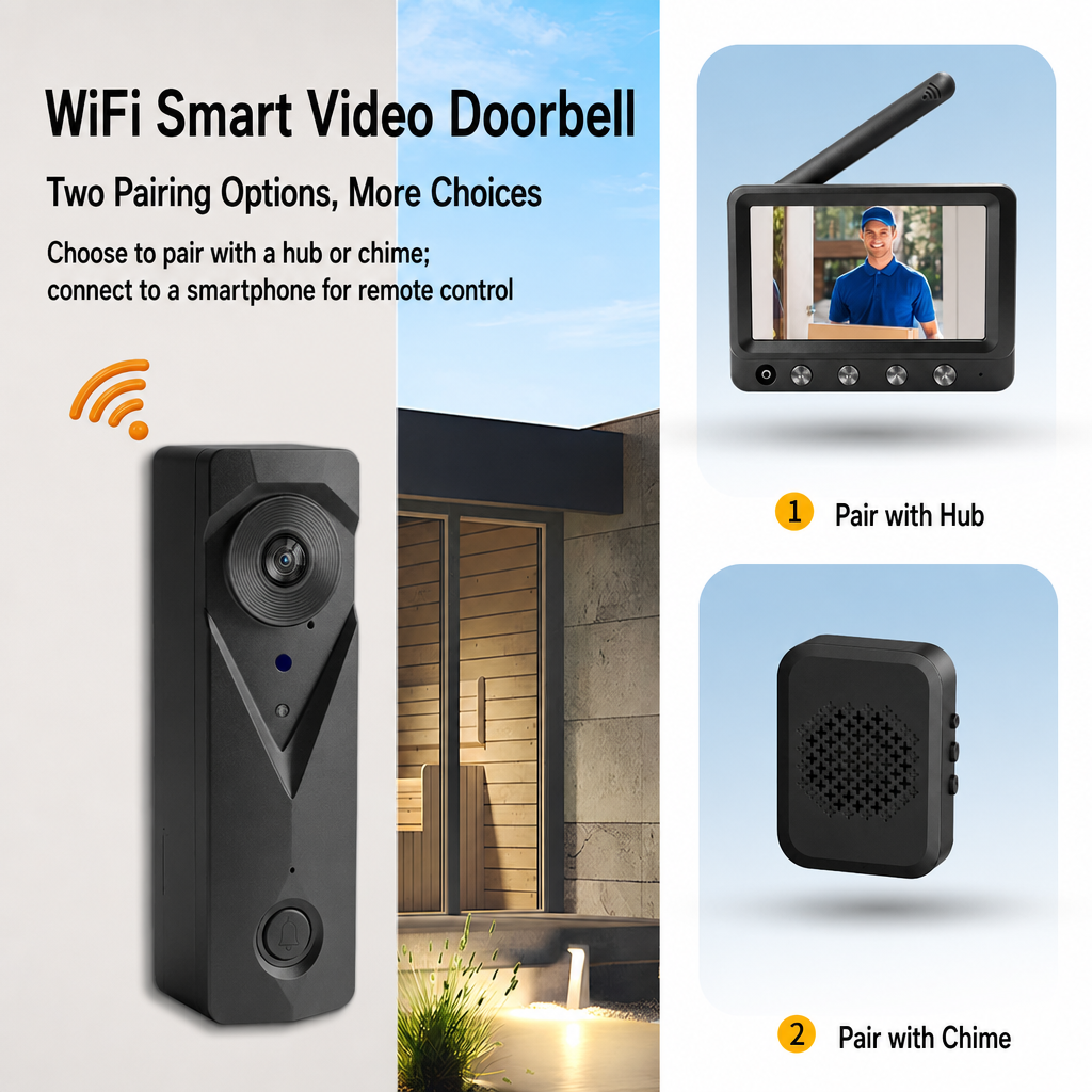 Battery Wi-Fi Video Doorbell — ZAPO-DB-151