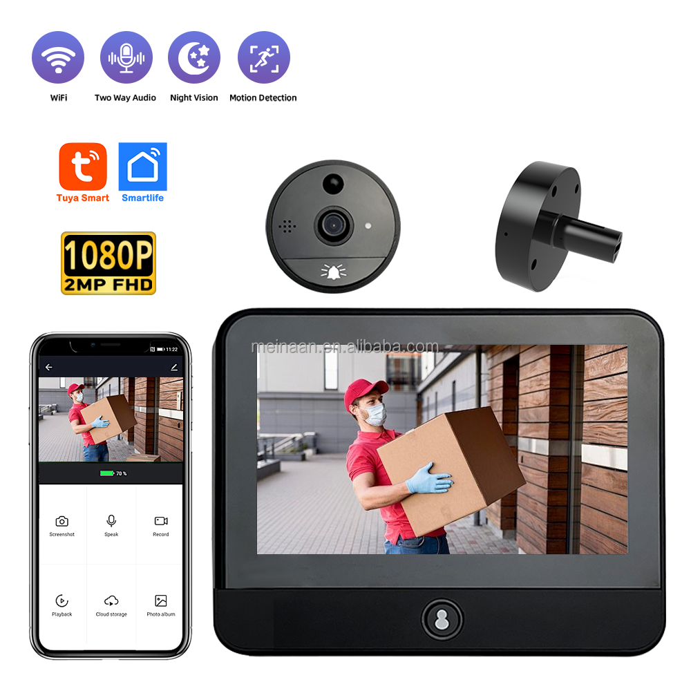 S52 Video Peephole with Indoor Display