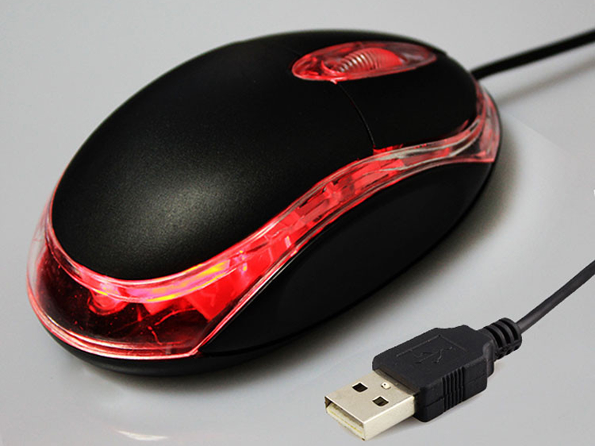 Wired Mouse with Transparent Sides — ZAPO-MS-182