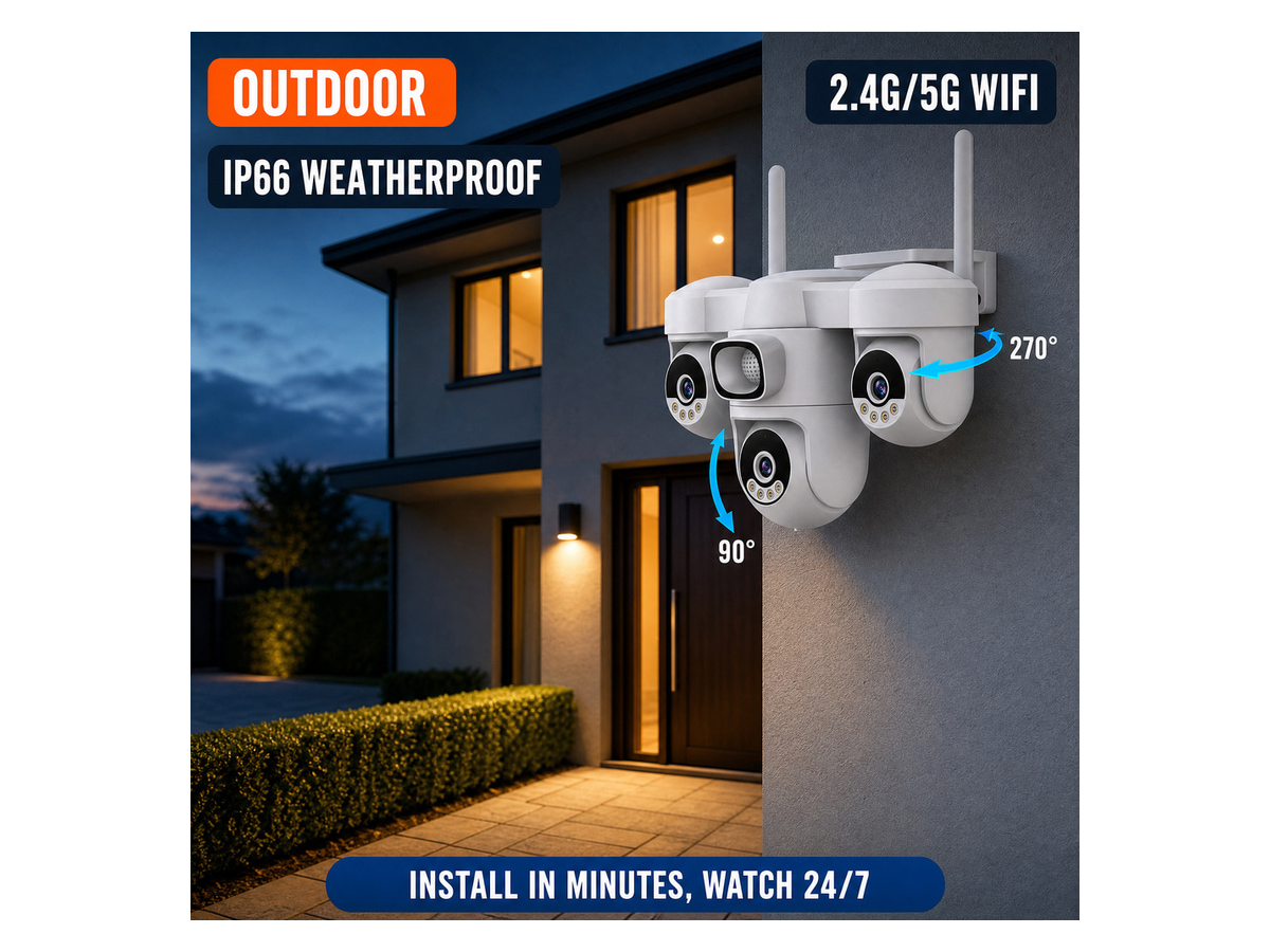 CS623SR Triple-Lens Wi-Fi Camera