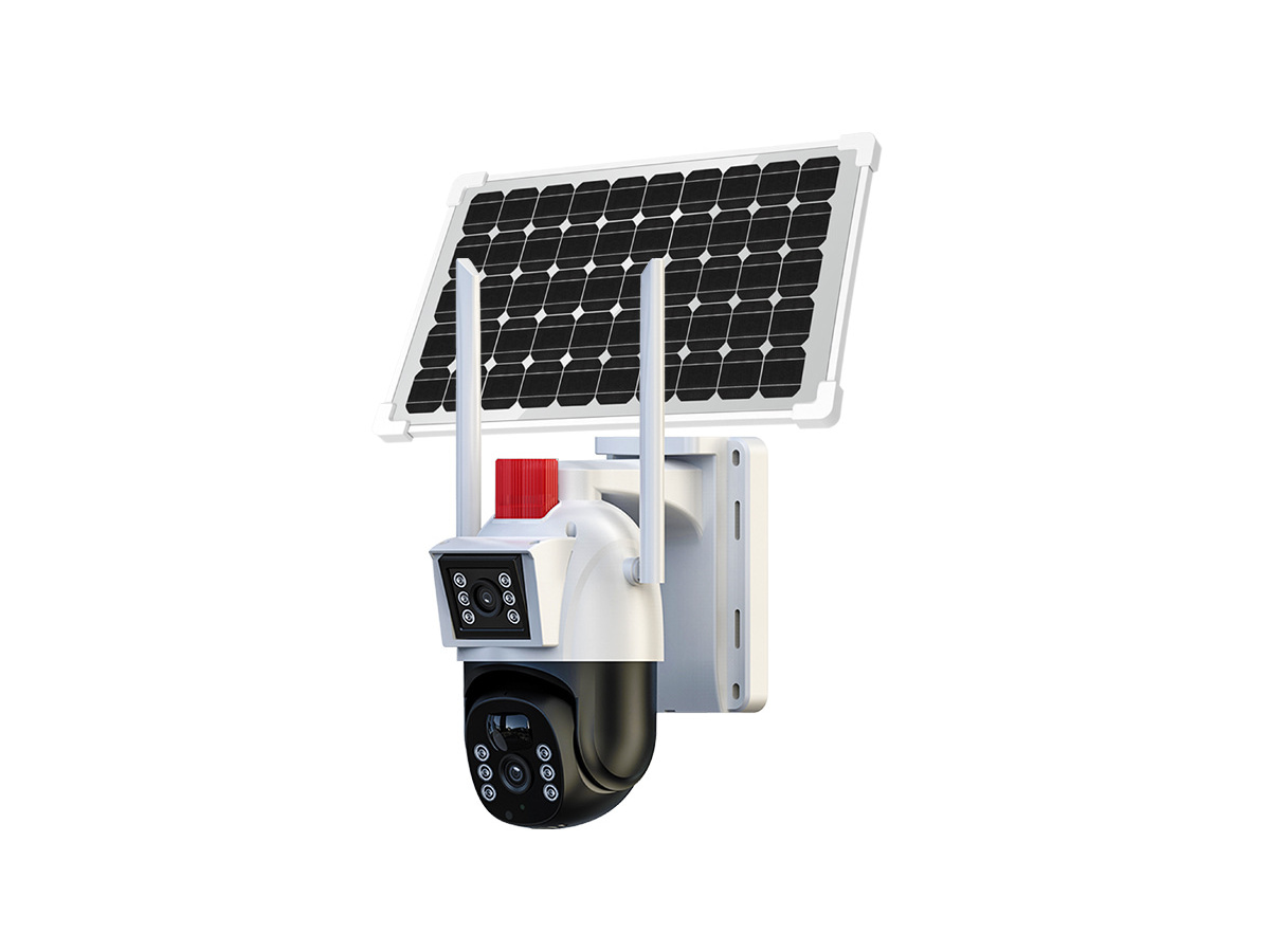 HHT05D-4G Upper-and-lower Dual-lens Solar 4G Camera