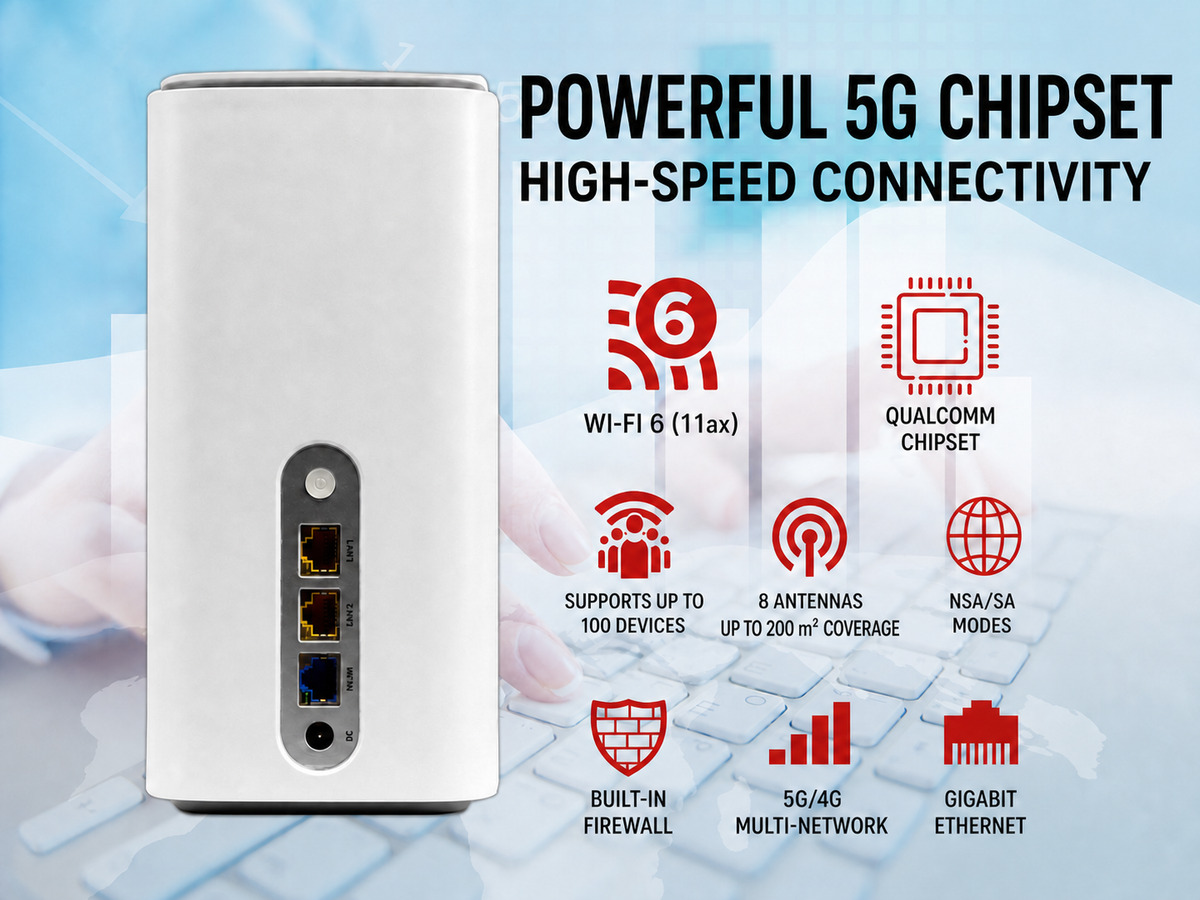 Qualcomm 5G CPE Wi-Fi 6 Router for China Market