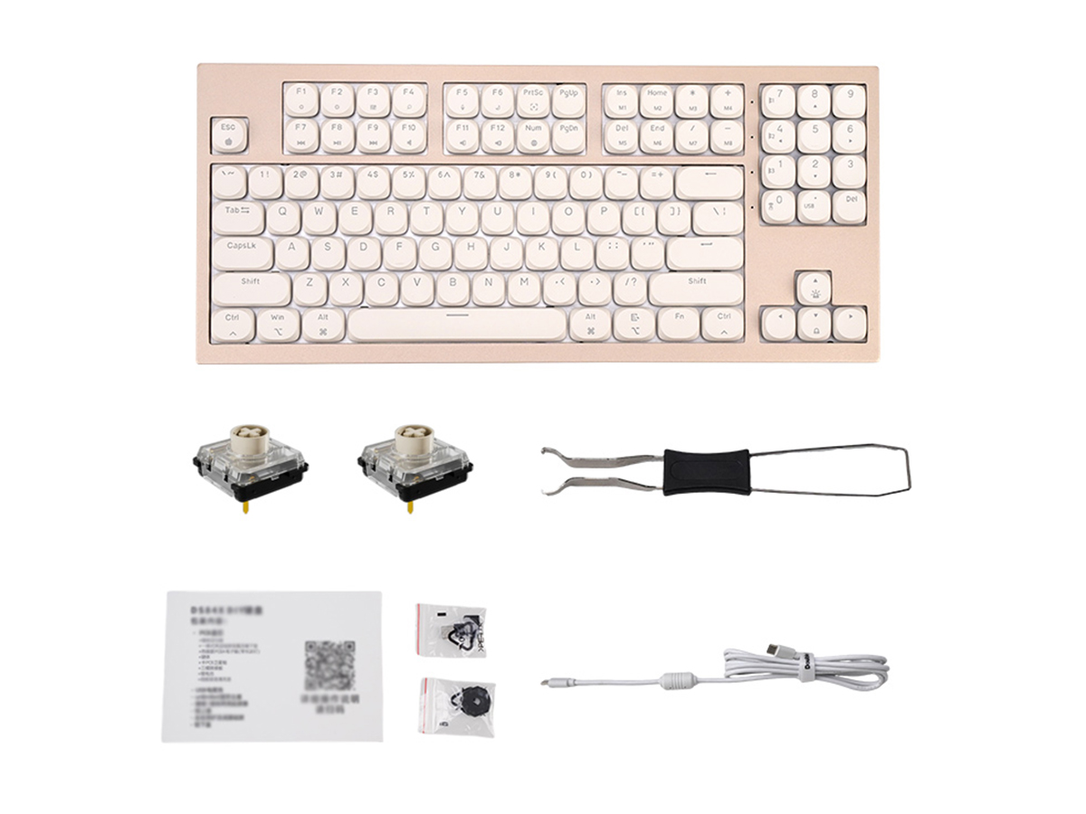 102-Key Mechanical Keyboard — i102-ST-milktea