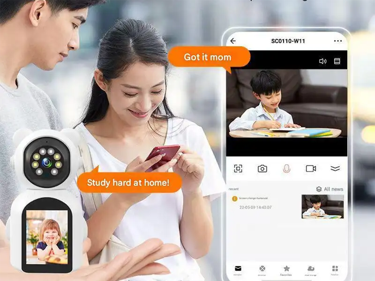 Wi-Fi Home Camera with Display — ZAPO-CAM-143